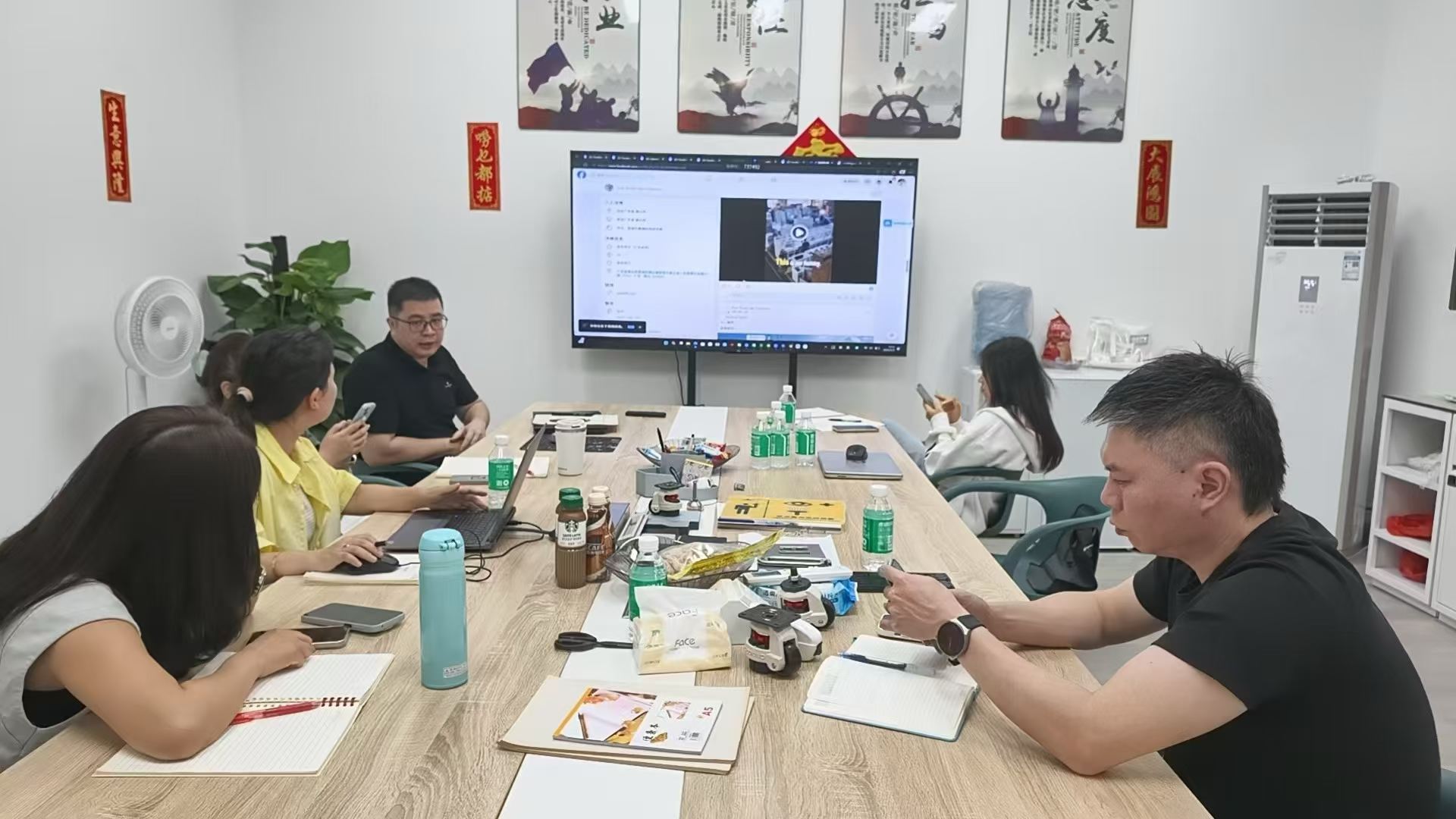 客户上门复盘现场